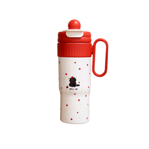 Vaso Térmico de Acero Inoxidable 304 con Aislamiento al Vacío, Diseño Portátil con Doble Pajita, Estampado de Dibujos Animados de Alto Valor, Mantiene la Temperatura de 12 a <span class=keywords><strong>24</strong></span> <span class=keywords><strong>Horas</strong></span> - Product Image 3