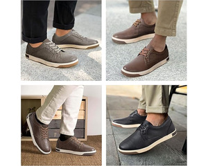 Chaussures d'affaires en cuir formelles classiques pour hommes, hauteur supplémentaire anti-odeur pour costumes décontractés et spectacles de mariage - Product Image 2