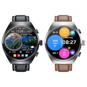 Smart Watch Leather Band with Earbuds 2 in 1 Headphones and Smartwatch Fitness Tracker with Heart Rate Monitor - Product Image 6