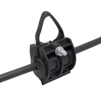 Pince de suspension FTTH de type DS pour câble à fibre optique rond ou plat de 2 à 8 mm, pince de suspension aérienne pour câble à fibre optique