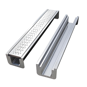 Personalizzabile <span class=keywords><strong>12</strong></span> metri 304L in acciaio inox grondaia a prova di umidità a forma di U scanalatura a prova di umidità per officine testurizzate impermeabili - Product Image 3