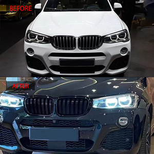 Parrilla BMW X3 de doble línea en negro brillante, material ABS, para modelos 2014-2016, actualización de estilo. - Product Image 2
