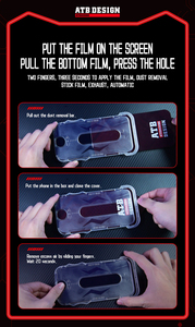 Protector de Pantalla de Vidrio Templado HD ATB de 0.33mm con Pegamento Completo, Aplicación Fácil sin Polvo y Alineación Automática <span class=keywords><strong>para</strong></span> iPhone 16 15 14 13 12 11 Pro Max - Product Image 5