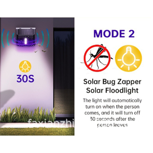 Lámpara <span class=keywords><strong>solar</strong></span> insecticida para exteriores IP65, repelente de mosquitos con descarga eléctrica, patio, iluminación de jardín, repelente para mosquitos - Product Image 5