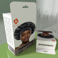 Boîte d'emballage en papier d'affichage Durags Bonnet de nuit avec logo imprimé personnalisé