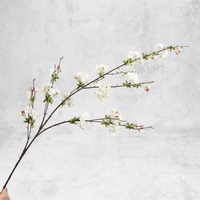 Petites fleurs artificielles de bégonia en soie, fausses plantes vertes, pour décoration d'entrée de salon, de mariage ou de maison, signifiant bon augure
