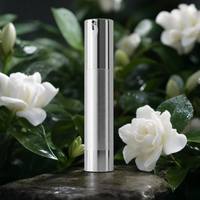 Flacon pompe sans air en argent plaqué or 10ml 15ml 20ml 30ml, emballage cosmétique vide pour soins de la peau