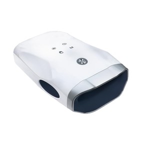 Masseur de mains électrique avec chaleur et massage par pression d'air, pour le bureau, la maison, les voyages, blanc, rechargeable par USB - Product Image 1