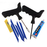 Kit de réparation de pneus compact en gros avec alésoir et bouchon pour accessoires de voiture