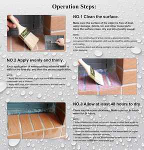 Modern Liquid Polyurethane <b>Waterproof</b> Sealant Invisible Repairing Leak Adhesive Eco-Friendly Indoor Outdoor Roof Coating - Product Image 4