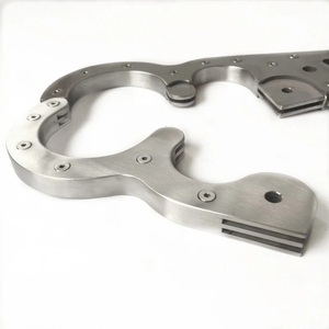 Schwarzer Kaiser Edelstahl Hand- und Fußfesseln Fesselset BDSM Fetisch Bondage Erwachsenenspiele Spielzeug für Paare - Product Image 5
