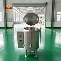Panci Sup Vertikal Stainless Steel dengan Keran, Panci Perebus Susu Kedelai Listrik/Gas untuk Memasak Bubur Susu Kedelai dan Sup Bergizi