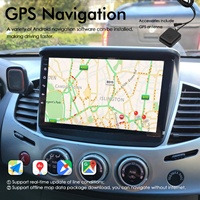 Radio Estéreo para Auto con GPS, DSP, Android 2DIN, Control por Voz con IA, CarPlay, USB, para Mitsubishi Pajero Sport 2 L200, Citroën C-Crosser 1