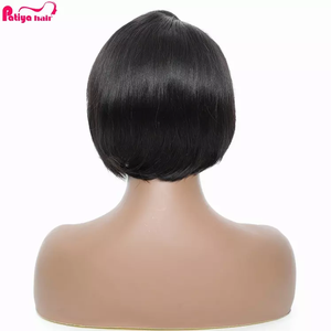 Sitios web al por mayor de China Peluca Shot Bob Hueso Recto Corte <span class=keywords><strong>Pixie</strong></span> Cabello humano Encaje frontal Pelucas <span class=keywords><strong>Pixie</strong></span> Peluca de cabello peruano para mujeres negras - Product Image 3