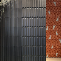 Carrelage décoratif mural moderne en béton UHPC PYRAMID B-3D de 20 mm pour supermarchés et usage extérieur