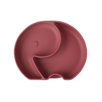 Ensemble d'assiettes à ventouse pour bébé et tout-petit en silicone de qualité alimentaire sans BPA, résistant au micro-ondes, écologique