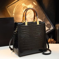 Bolsos Tote de Estilo Clásico, Bolsos de Mano de Lujo con Patrón de Cocodrilo para Mujer, Bolsos Bandolera de Cuero PU Personalizados, Productos al por Mayor