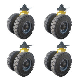 Ruedas Neumáticas de Goma Todoterreno de 15/<span class=keywords><strong>22</strong></span> Pulgadas para Carretillas de Contenedores de Uso Pesado, Tipo Giratorio, Antiestáticas, Alta Capacidad de Carga - Product Image 3