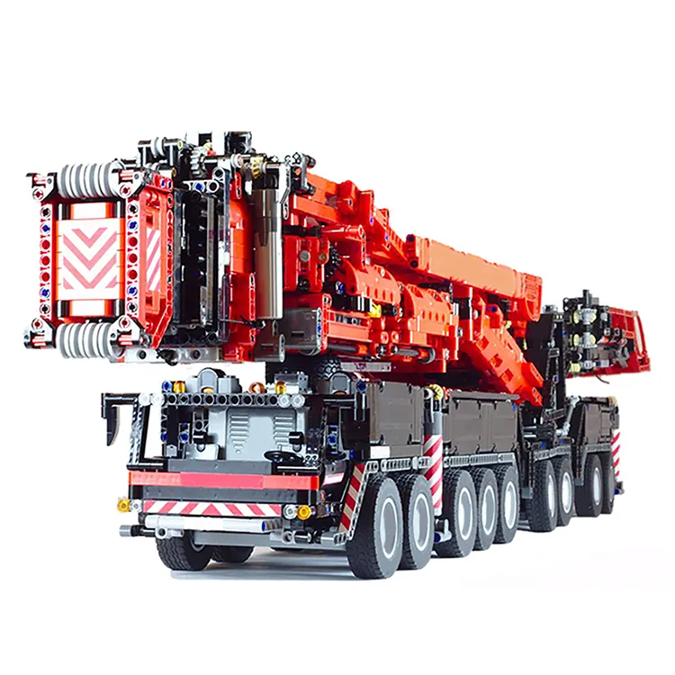 8104pcs MOC-20920 Liebherr LTM11200 Crane Technic Super Construction Vehicle RC Truck Brick Block Toys