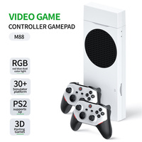 Console de jeu M88 Game Stick PS2 TV avec carte TF 128 Go, extension 256 Go, plus de 20000 jeux intégrés, manette sans fil 2,4 GHz