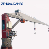 Grue de pont hydraulique télescopique pour navire de transport maritime, capacité 15-30 tonnes, pour navires de cargaison générale et porte-conteneurs.