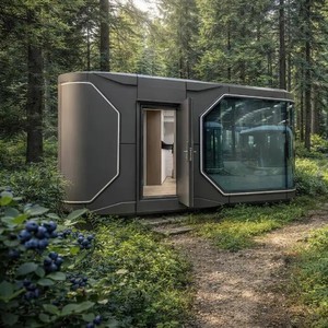 Capsule spatiale futuriste moderne, capsule spatiale circulaire mobile, pièce préfabriquée, maison modulaire prête à l'emploi, maisons portables de Chine - Product Image 4