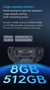 Công nghiệp gồ ghề Android 14 thông minh PDA thiết bị đầu cuối 2D Máy Quét Mã Vạch Wifi <span class=keywords><strong>NFC</strong></span> RFID cho điện thoại di động hậu cần lạnh ứng dụng chuỗi - Product Image 5