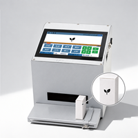 Machine de codage automatique à jet d'encre industrielle de 12,7 mm pour bureau, imprimante de reçus à écran tactile de 7 pouces, impression de date, de lot et de codes QR