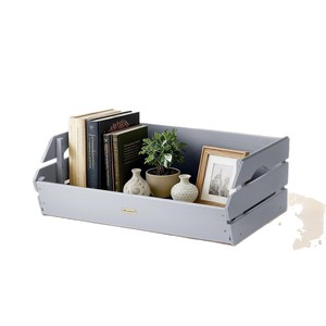 Wooden <b>Storage</b> <b>Tray</b> Rectangle Painted Multifunctional For Books And Decor Items - Product Image 5