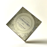 Boîte d'emballage cosmétique personnalisable pour extensions de cils, fermeture magnétique, couleur noire, logo estampé à chaud, rigide, pour vernis à ongles et huiles.