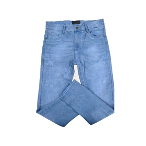 Wholesale Plus Size Men's Black Classic Vintage Denim Jeans Regular Fit Zipper Closure Button Straight Breathable Embellished - Product Image 1