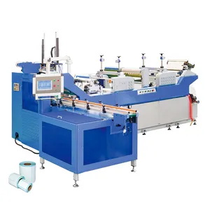 Machine à étiquettes thermique colorée découpée toutes sortes de styles conçoit la machine de découpe de rouleau d'autocollant d'étiquette d'impression