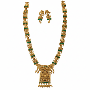 Wholesale High Quality New Vintage Copper Gold Plated <b>Crystal</b> Bridal Jewelry <b>Set</b> Long Mala Necklace Earrings Maang Wedding Party - Product Image 2