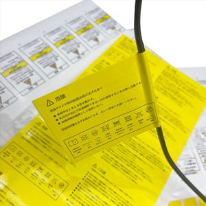Zhongxing Power Cord Label Silver Waterproof <b>High</b> <b>Temperature</b> Resistant Sticker For Cable Warning Use - Product Image 3