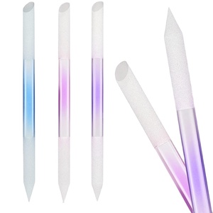 Double Sided Glass Cuticle Pusher Manicure Cuticle Remover Glass Manicure Stick For Nail