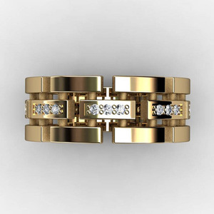 Anello Unisex Stile Punk, Gioiello di Moda Scintillante, Vendita all'Ingrosso - Product Image 2