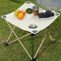 Table pliante portable en aluminium légère, multifonctionnelle, pour pique-nique en extérieur, école, camping, design moderne, petite taille, entrepôt