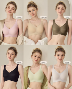 บราไร้โครงสำหรับสาวอวบ บราเจลลี่คุณภาพสูง บราแบบดันทรงนุ่มสบายไร้ตะเข็บ ชุดชั้นในไร้รอยต่อสำหรับผู้หญิง - Product Image 6