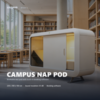 Pod Tidur Kedap Suara dari Baja untuk Perpustakaan Universitas dan Asrama, Ukuran 230x100x150cm, Cocok untuk Sekolah