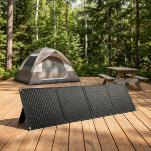 Panel Solar Monocristalino Flexible y Portátil de 100W, Plegable, Certificado TUV, Impermeable IP65, 18V DC, Cargador con Salida USB para RV y Camping - Product Image 1