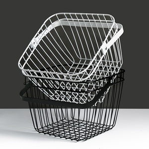 <span class=keywords><strong>Panier</strong></span> de rangement de bureau en métal pour la maison et la cuisine, idéal pour les collations, les jouets, les articles de bain et le rangement de la salle de bain - Product Image 1