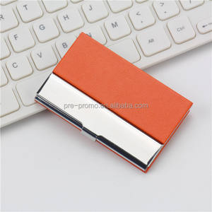 Tarjetero personalizado de Metal y cuero, venta al por mayor, con nombre de boda, tarjetas de negocios - Product Image 3