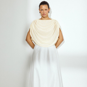 Vêtements élégants pour femmes, cape sexy, haut ample pour fille, boutique tendance, châle décontracté, mode irrégulière, t-shirt sans manches ample - Product Image 5