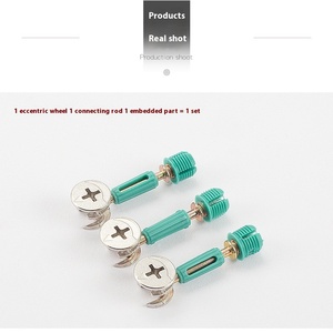 Conector 3 en 1, Fijaciones de Bloqueo de Leva, Tuerca Excéntrica de Aleación de Zinc, <span class=keywords><strong>Tornillo</strong></span> <span class=keywords><strong>Minifix</strong></span> para Armario de Almacenamiento de Dormitorio, Herrajes para Escritorio Inteligente - Product Image 5