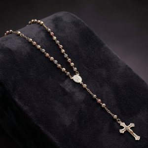 Rosarios de 3 Tonos, Religiosos, Católicos, Sharosky, San Judas Tadeo, Collar de la Virgen de Guadalupe, Rosario de Boda Tricolor, Joyería de Moda - Product Image 2