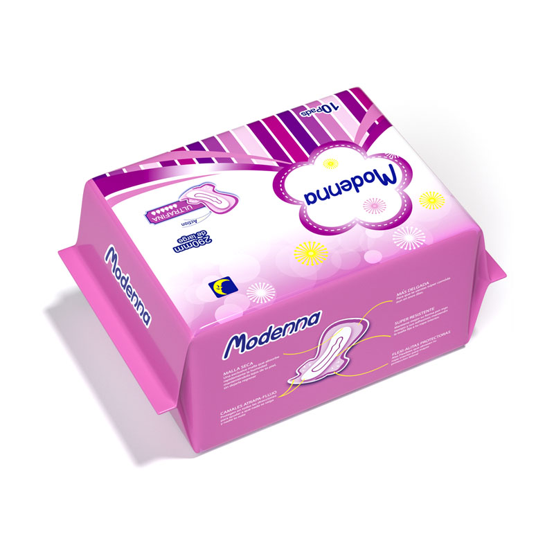 Factory direct price wholesale Ultra soft 100% Cotton Menstrual Pads Women Wearing Sanitary Napkins