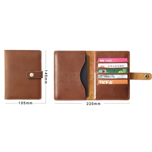 Custom Engraved Leather Travel Wallet Genuine Leather Passport Holder - Product Image 6