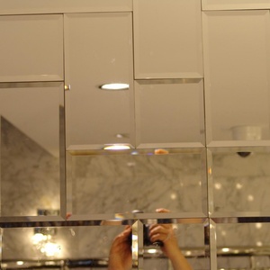 4MM Beveled Edge Rectangle Beveled Mirror Tiles Beveled Mirror Trips Beveled Glass Mirror - Product Image 3