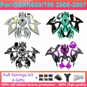 Kit de carénage complet pour moto compatible avec GSXR 600 750 2006 2007 K6 Gsxr600 Gsxr750 06 07, kit de <span class=keywords><strong>carrosserie</strong></span> ABS, kits de carénages Zxmt - Product Image 1