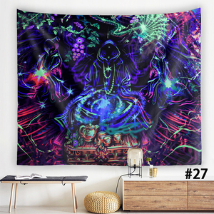 'Monad Ấn Độ Mandala psychedelic Thảm trang trí tường Hippie bãi biển Khăn Chakra medit Anime tấm thảm LED tấm thảm - Product Image 2